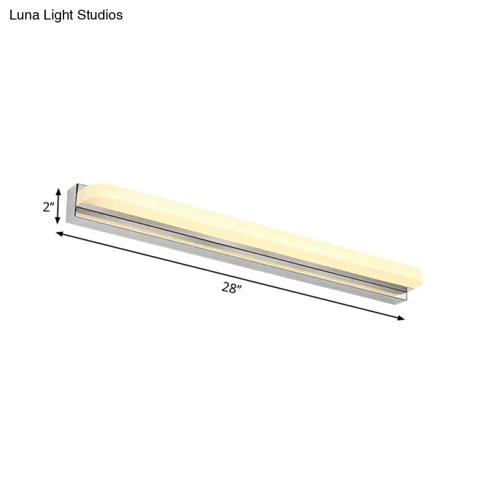 Modern chrome led wall mounted vanity light bathroom sconce