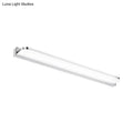 Modern chrome rectangular led wall light – bathroom light fixture