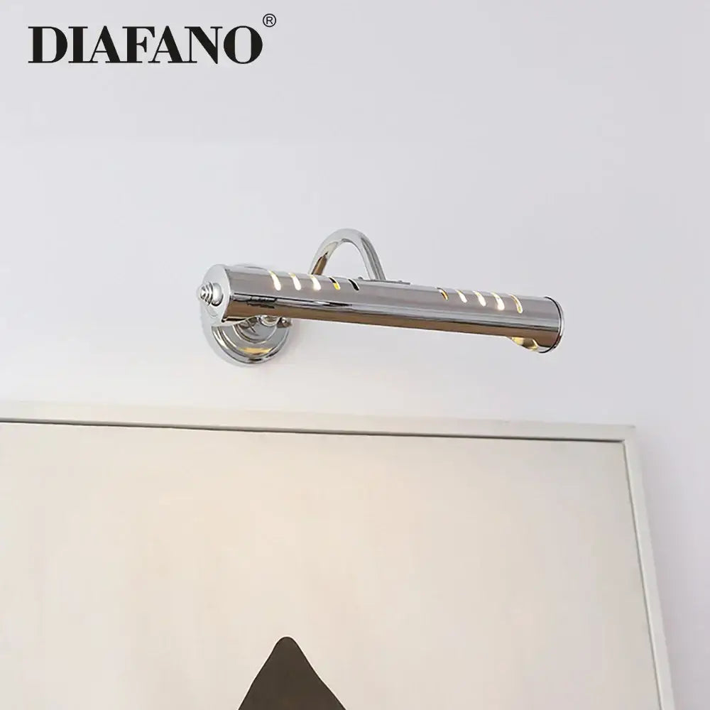 Modern chrome slotted led vanity wall lamp bedroom reading light