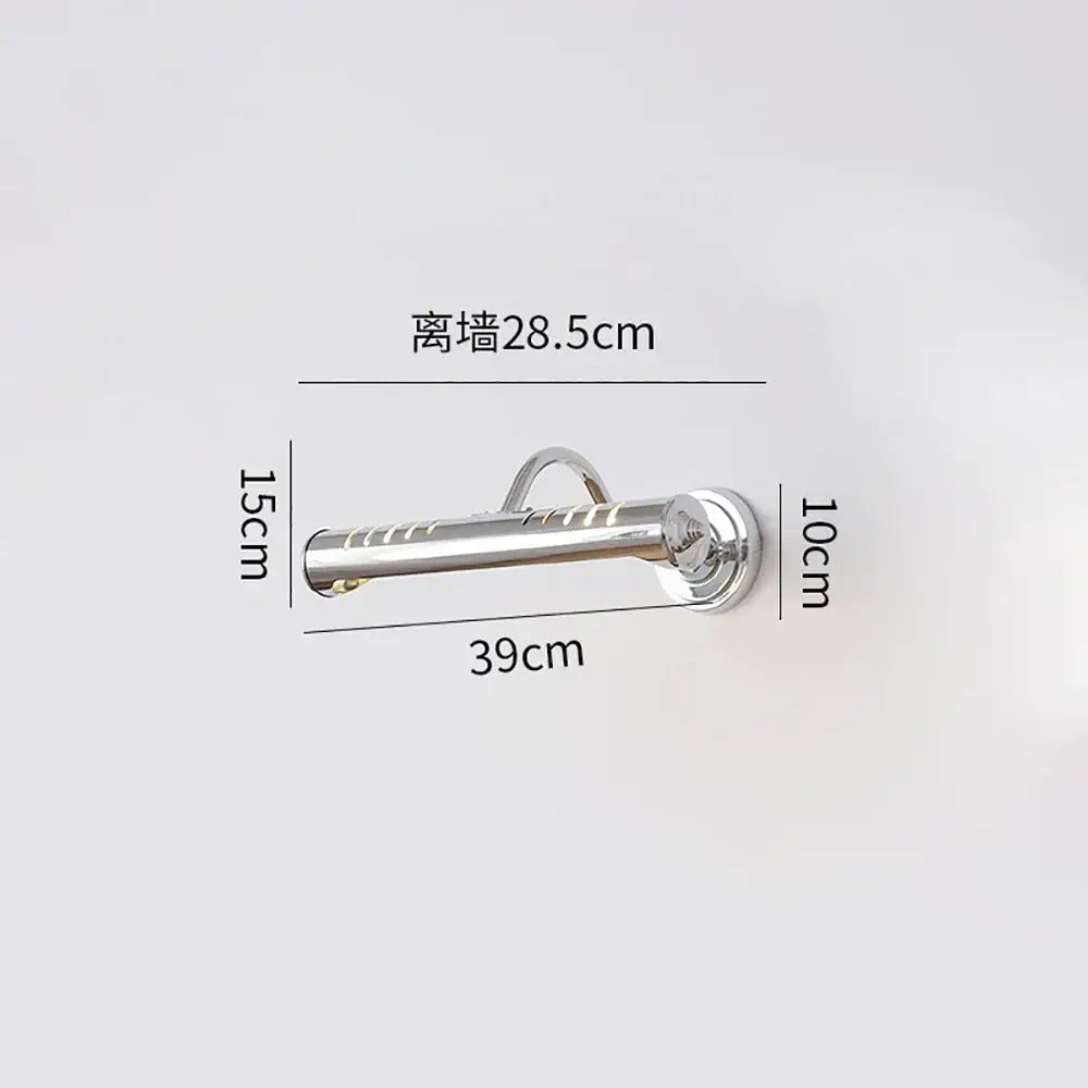 Modern chrome slotted led vanity wall lamp bedroom reading light