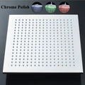 Modern chrome square led rain shower head bathroom fixture