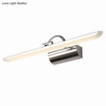 Modern chrome stainless steel bathroom led vanity light