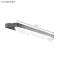 Modern chrome stainless steel led vanity light bathroom wall sconce