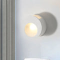 Modern circular white wall sconce lamp living room led light