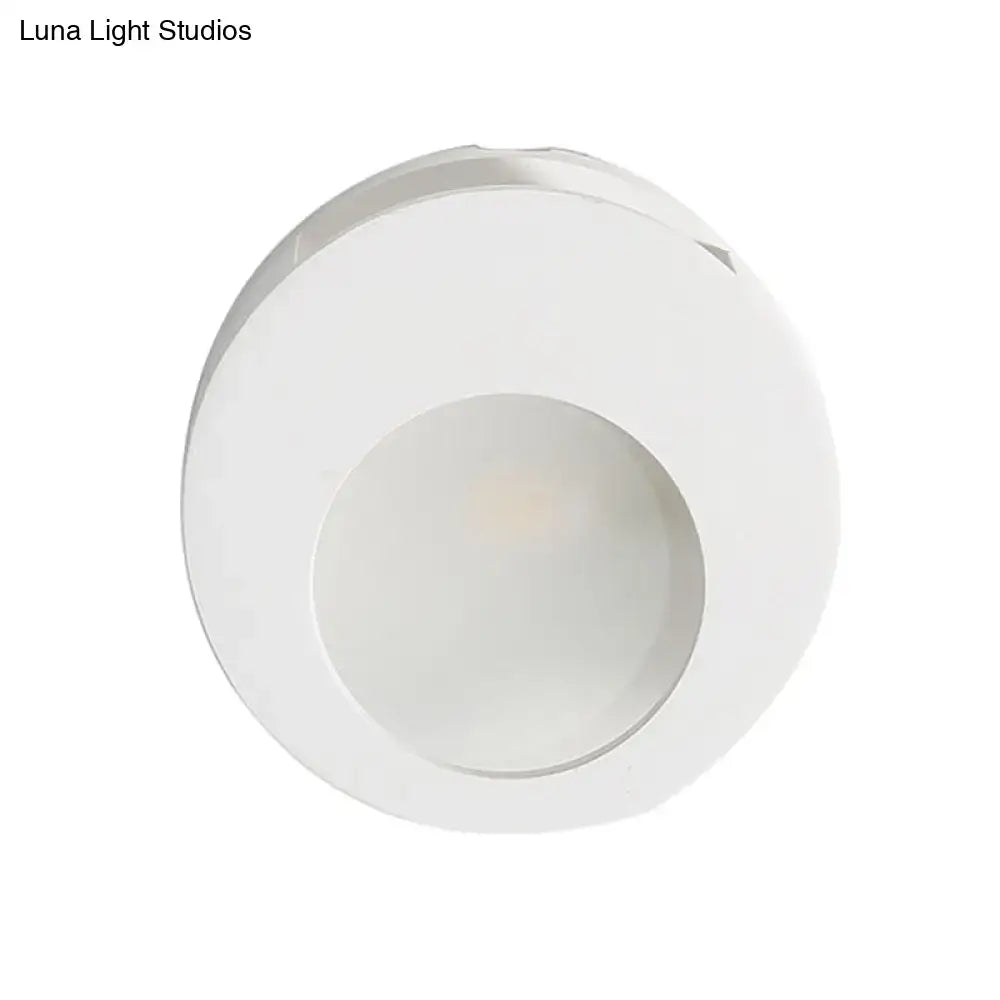 Modern circular white wall sconce lamp living room led light