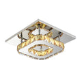 Modern clear & amber crystal led ceiling lights for living room