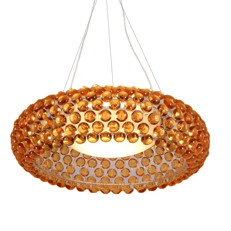 Modern clear bubble caboche led chandelier for living room