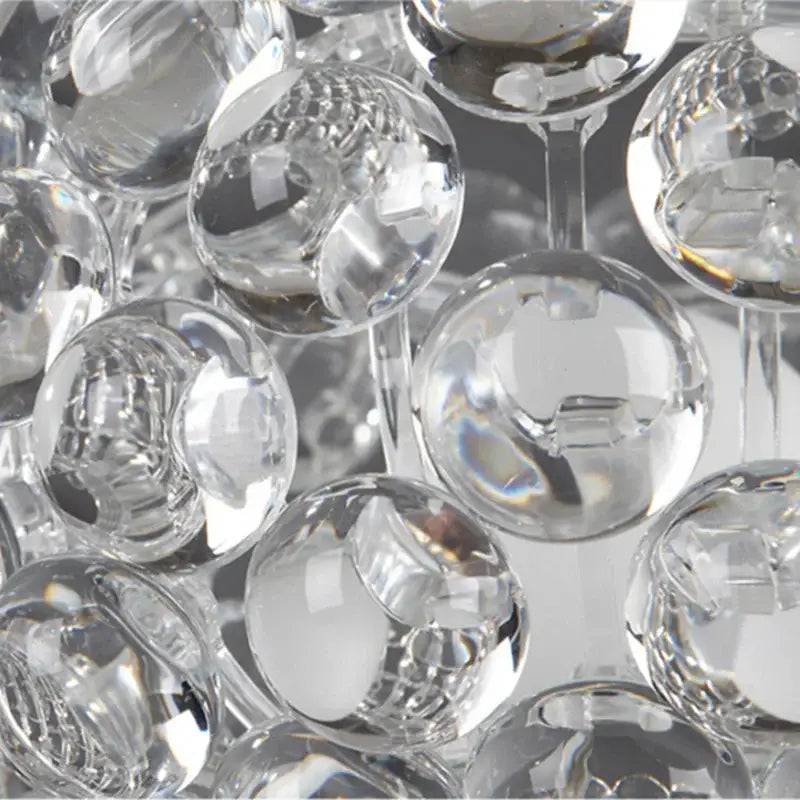 Modern clear bubble caboche led chandelier for living room