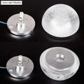 Modern clear bubble crystal wall light warm & white living room