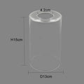 Modern clear glass cylinder lamp shade for bathroom vanity light