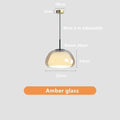 Modern clear glass jelly pendant lamp for living room dining room