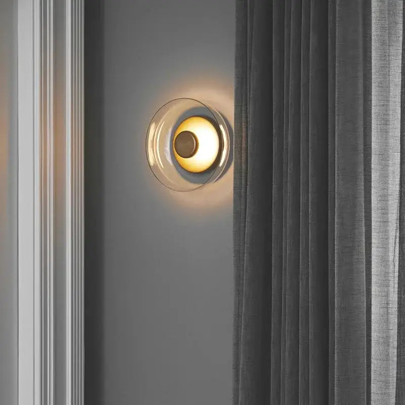Modern clear glass table lamp – bedroom candle style desk light