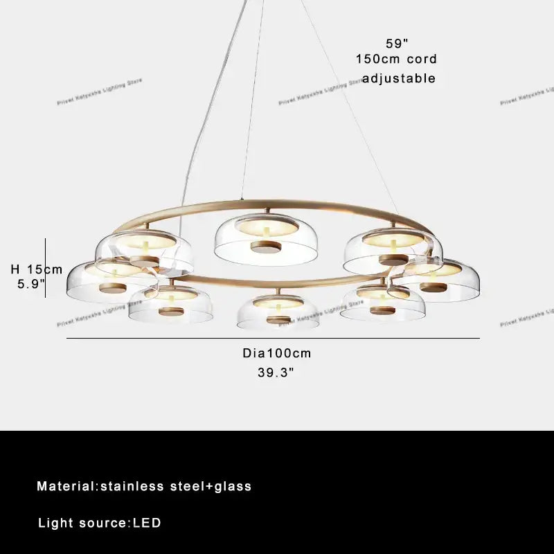 Modern clear glass table lamp – bedroom candle style desk light