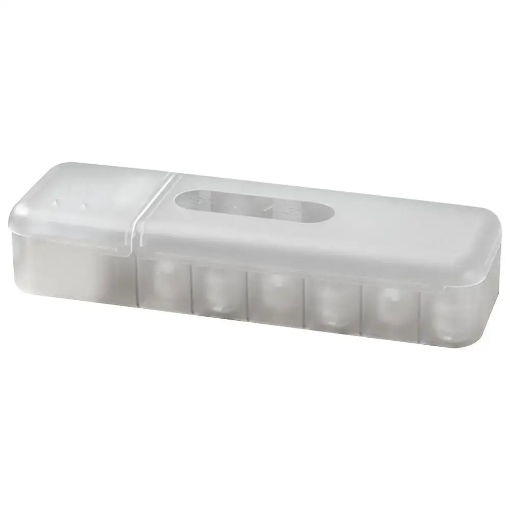 Modern clear & gray desk organizer cable box – bedroom charging case