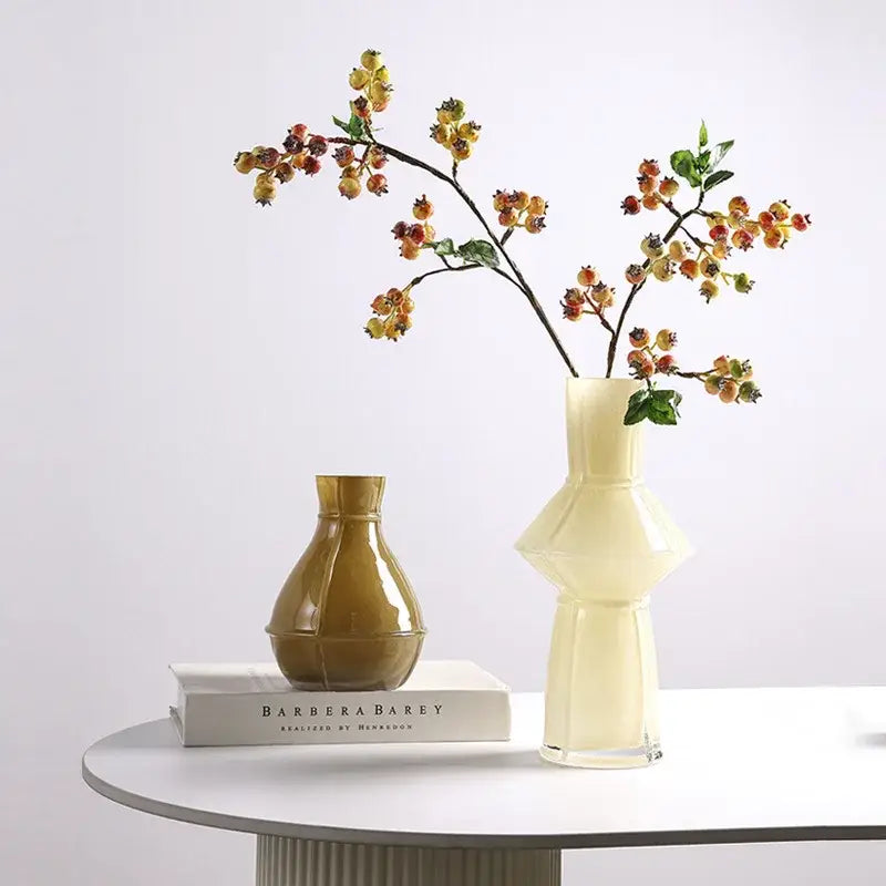 Modern colorful geometric glass vase set living room terrarium