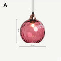 Modern colorful glass ball lustre pendant lights for kitchens