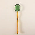 Modern colorful glass dessert spoon set dining room kitchenware