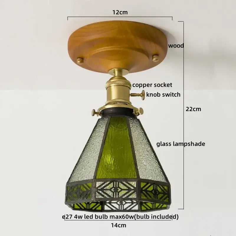 Modern colorful glass led ceiling lamp living room light fixture