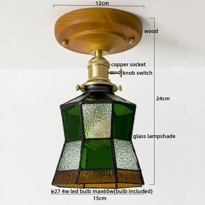Modern colorful glass led ceiling lamp living room light fixture