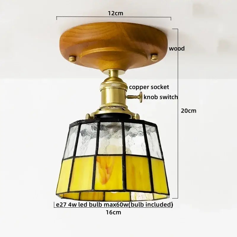 Modern colorful glass led ceiling lamp living room light fixture