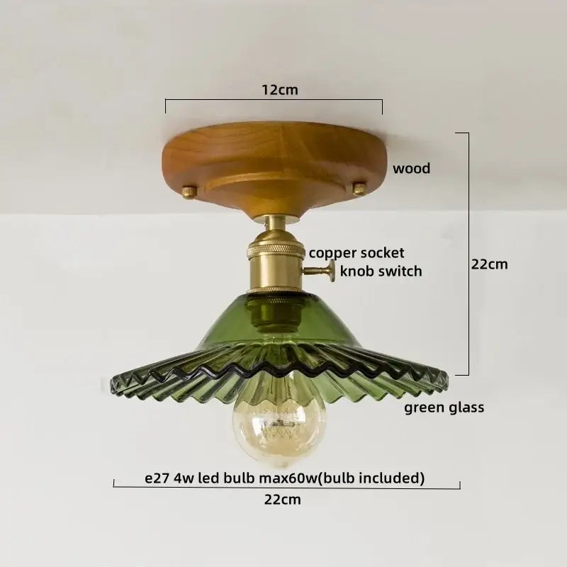 Modern colorful glass led ceiling lamp living room light fixture