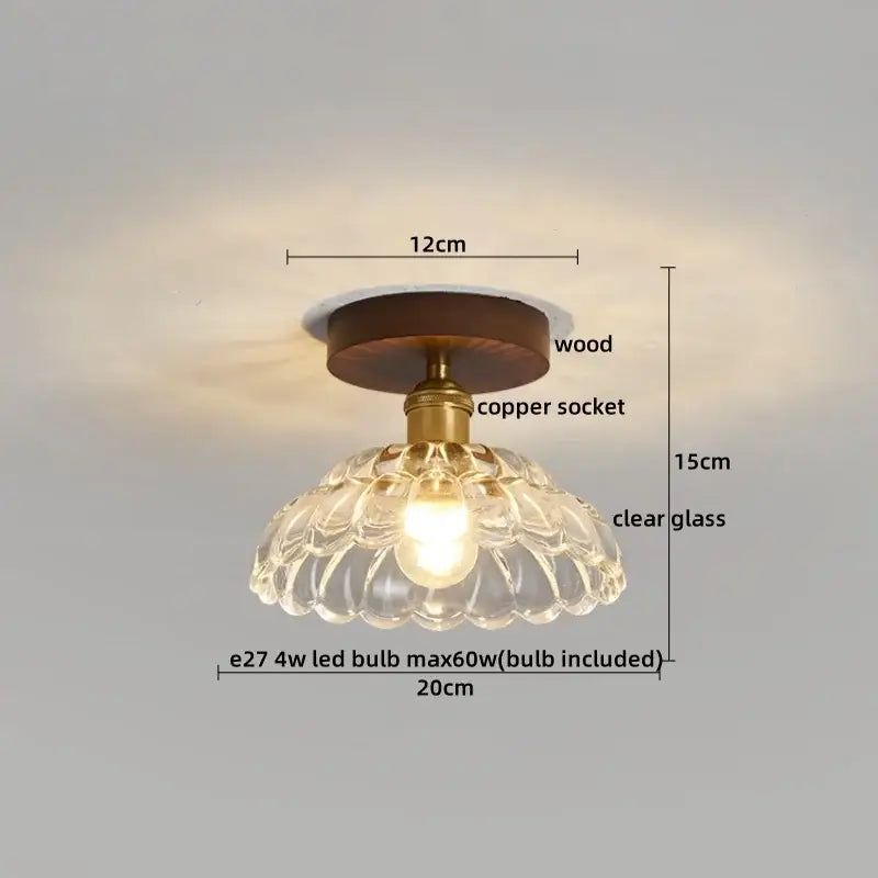 Modern colorful glass led ceiling lamp living room light fixture