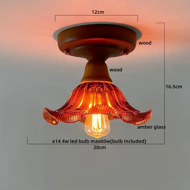 Modern colorful glass led ceiling lamp living room light fixture