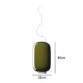 Modern colorful glass pendant lights dining room glass shades