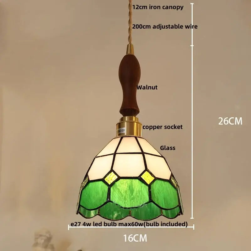 Modern colorful led glass cube pendant light kitchen brass fixture