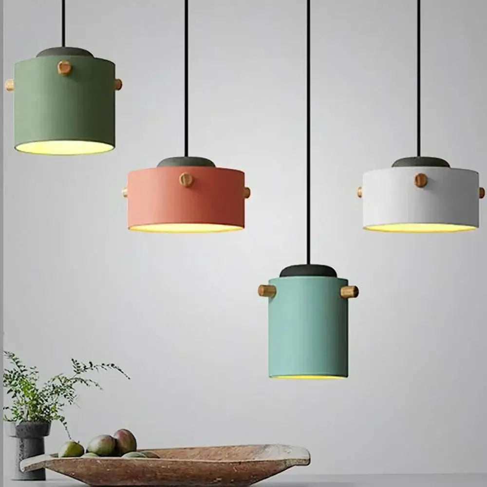 Modern colorful led pendant lights for dining room