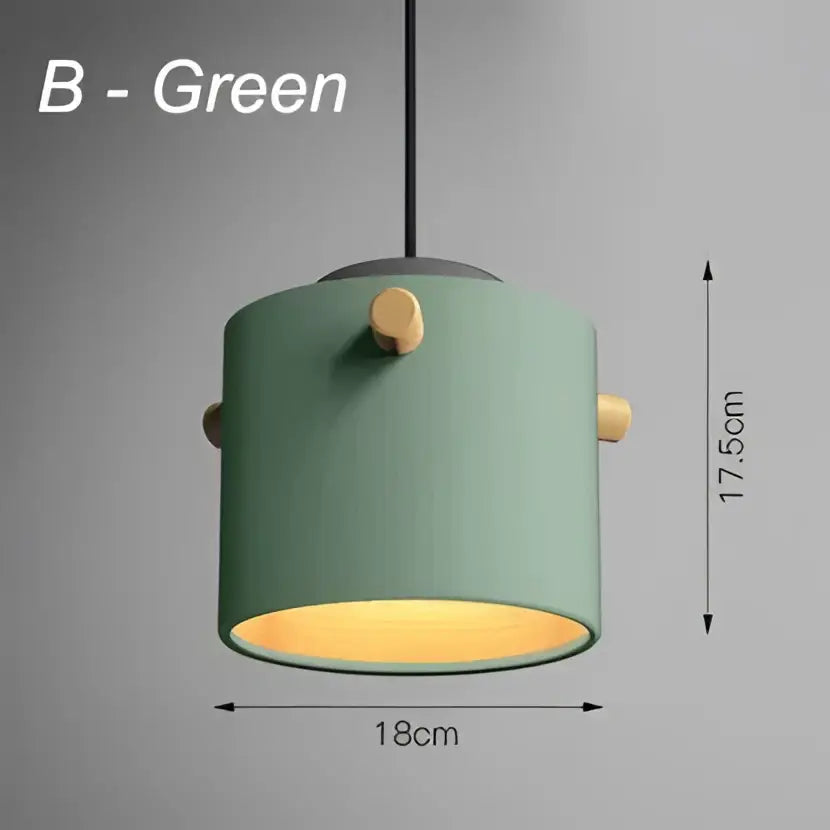 Modern colorful led pendant lights for dining room