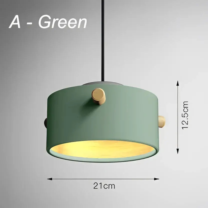 Modern colorful led pendant lights for dining room