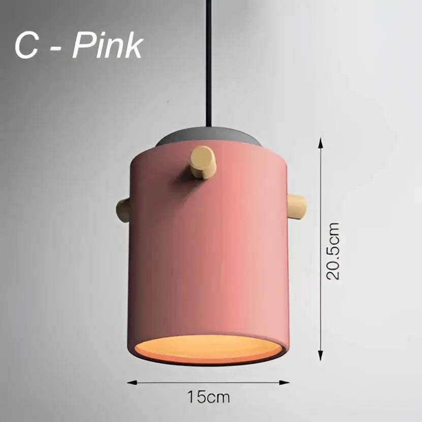 Modern colorful led pendant lights for dining room