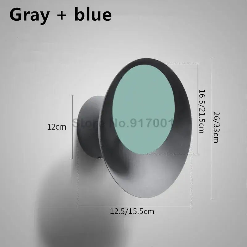 Modern colorful rotatable led wall lamp for bedroom and living room