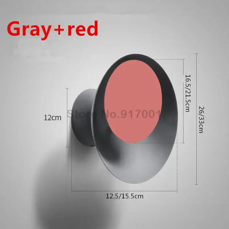 Modern colorful rotatable led wall lamp for bedroom and living room
