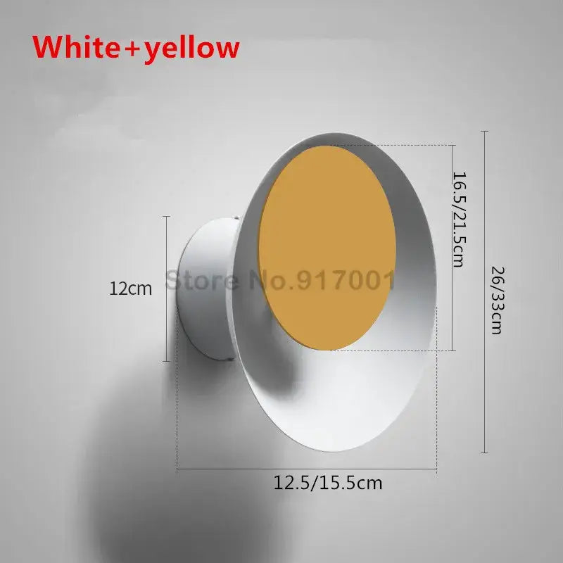 Modern colorful rotatable led wall lamp for bedroom and living room