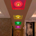 Modern colorful sunburst led ceiling light for porch or gallery