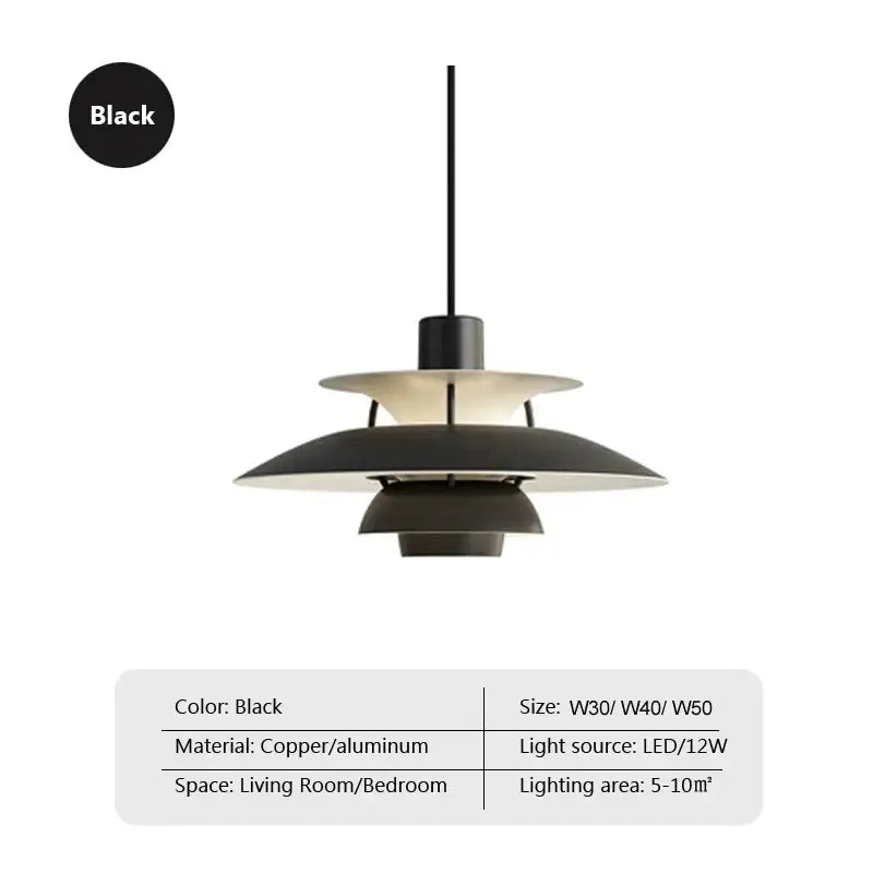 Modern colorful umbrella pendant light for dining room