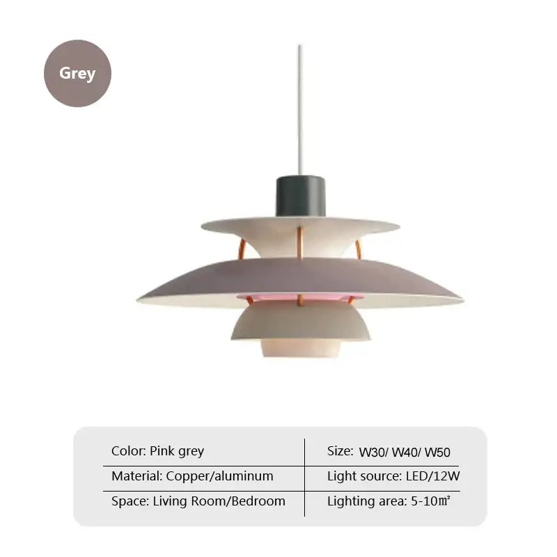 Modern colorful umbrella pendant light for dining room