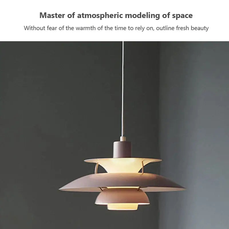 Modern colorful umbrella pendant light for dining room