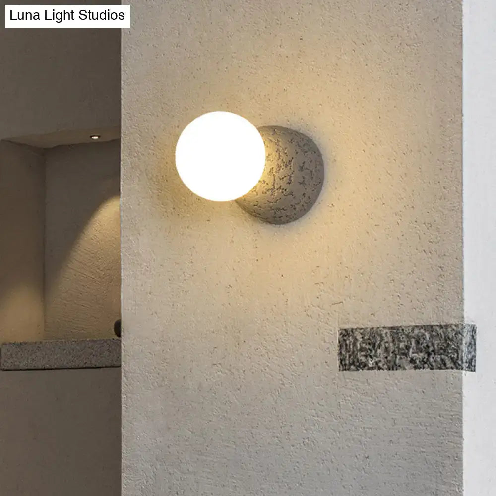 Modern concrete bell wall mounted light fixture bedroom sconce