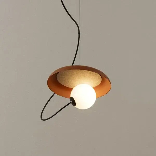 Modern copper and black grid color led pendant light dining room