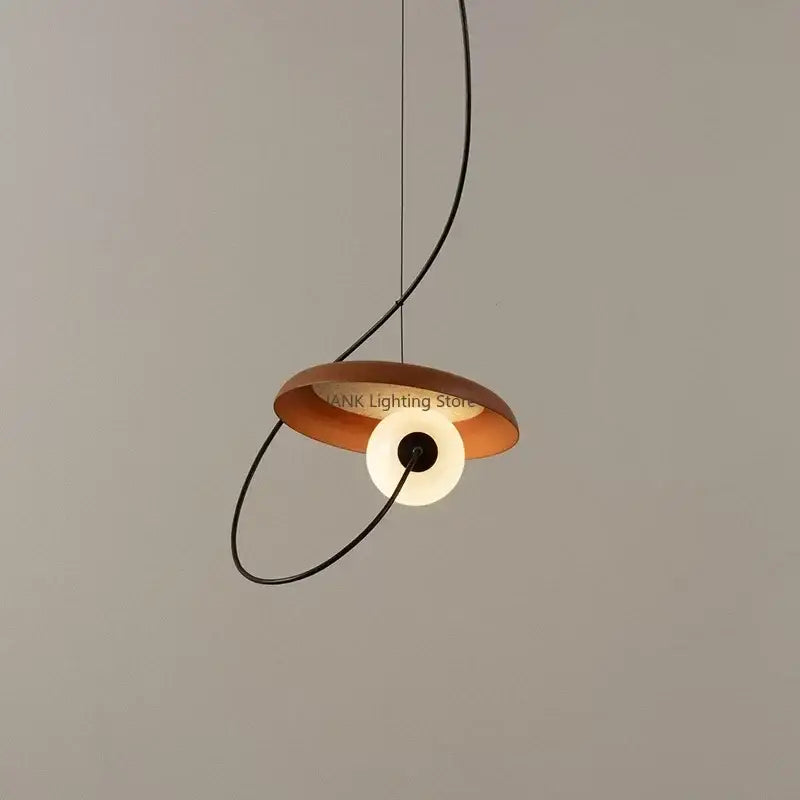 Modern copper and black grid color led pendant light dining room