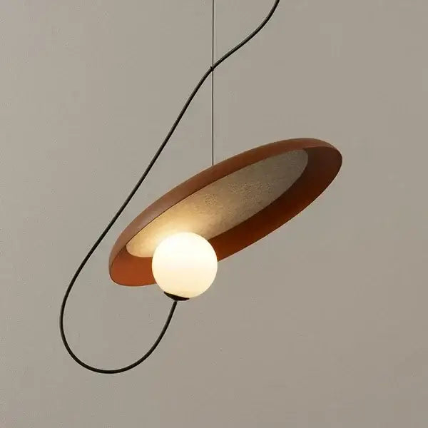 Modern copper and black grid color led pendant light dining room