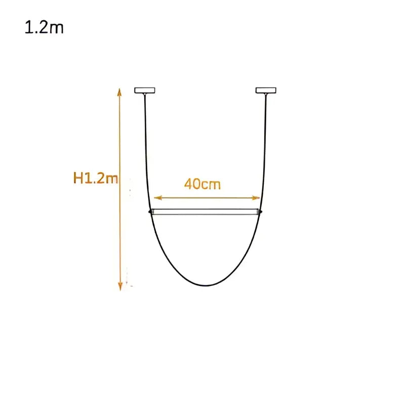 Modern copper decorbites leather belt chandelier for dining room