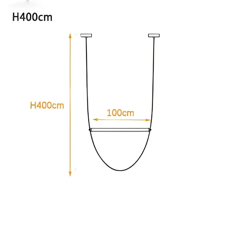 Modern copper decorbites leather belt chandelier for dining room
