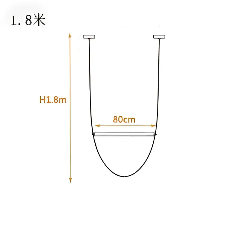 Modern copper decorbites leather belt chandelier for dining room
