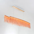 Modern copper fringe metal gold led pendant light dining room