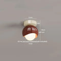 Modern cream & brown glass iron led ceiling lamp bedroom light