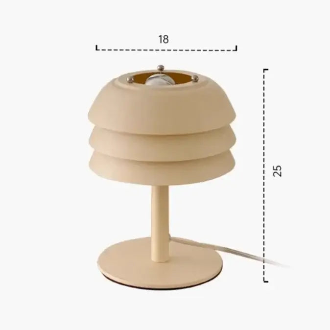 Modern cream medieval design led table lamp for bedroom